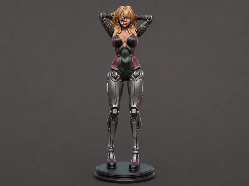 Scarlet Circuit – Cyberpunk Android Girl