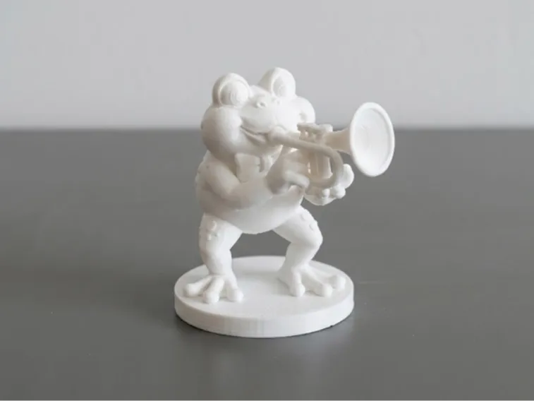 Frog Playing a Trumpet - Funny Decoration