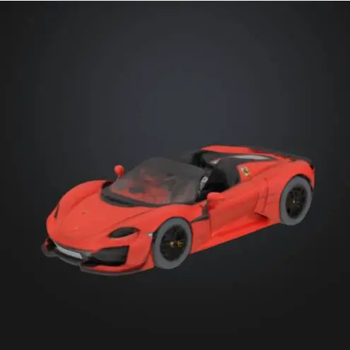 Porsche 918 spyder car miniature