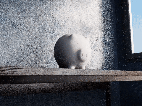 Cute White Pig Figurine - Adorable Farm Animal Accent