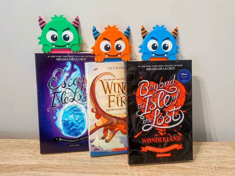 Cute Peek-a-Boo Monster Bookmark