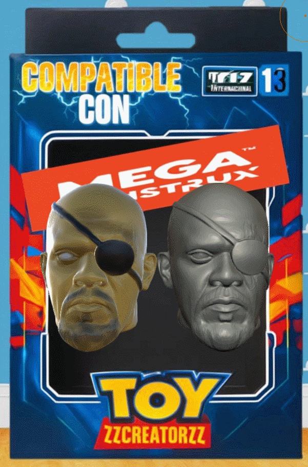 cabeza nick fury marvel compatible