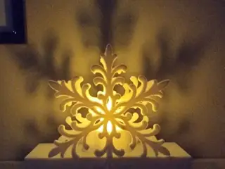 Cozy Winter Snowflake Tealight Holder