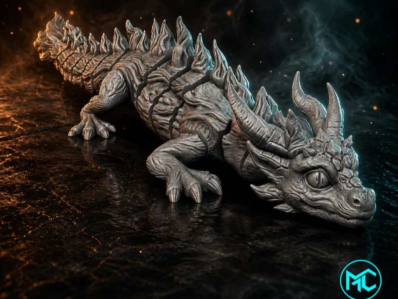 Spiky Flexi Dragon – Articulated Dragon