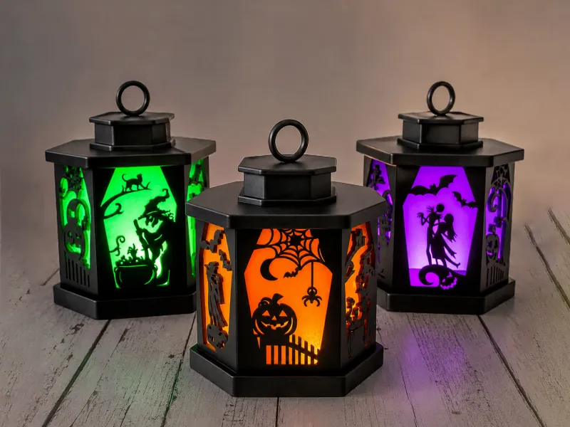 Halloween Candle Tea Light Holder | 3 Pattern Lantern
