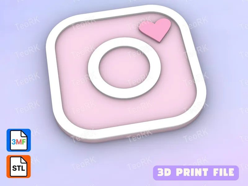 Badge Reel Topper Flat Back Instagram love