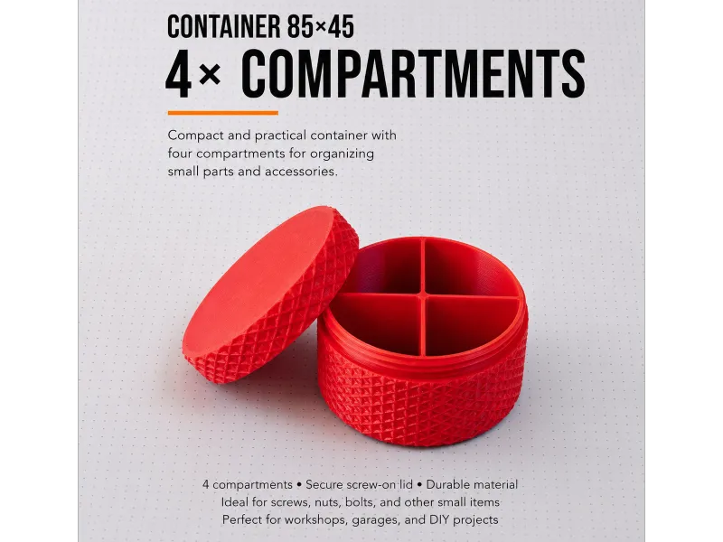 Boîte 85x45 4 compartiments