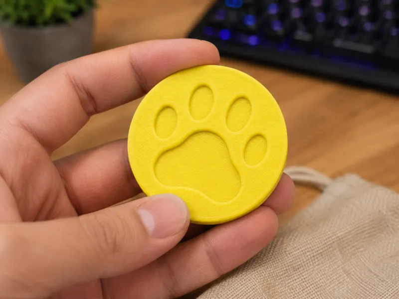 Cat Paw Fidget Coin