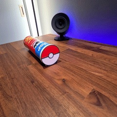 (Poke Ball Version) Pringles tray with lid