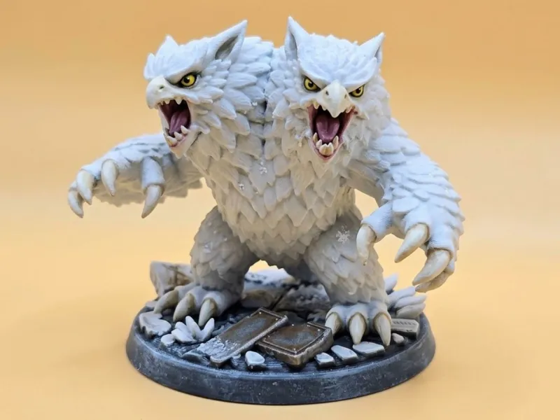 RPG 2-headed Owlbear Miniature