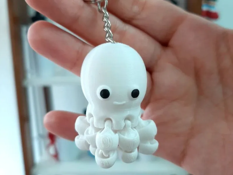 Gelenkiger Baby-Oktopus-Schlüsselanhänger