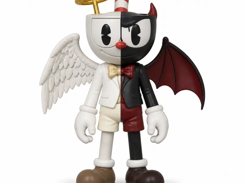 Angel and Demon - Cuphead Figurine
