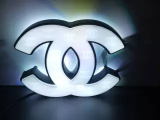 Lamp with Chanel Logo