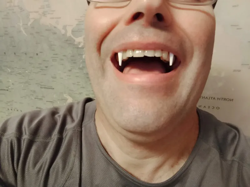 Halloween vampire teeth