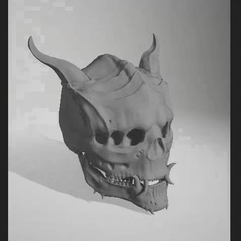 Doom Alien Demon Evil Devil Head Skull Decoration Collection