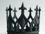 Gothic Crown with Fleur-de-Lis-0