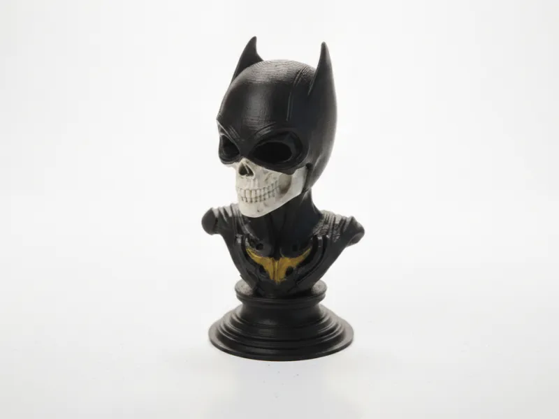 Busto de calavera de Catwoman, escultura gótica imprimible en 3D