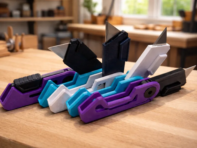 Soporte plegable para cuchillas de cuchillo multiusos