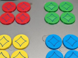 Parcheesi playing pieces