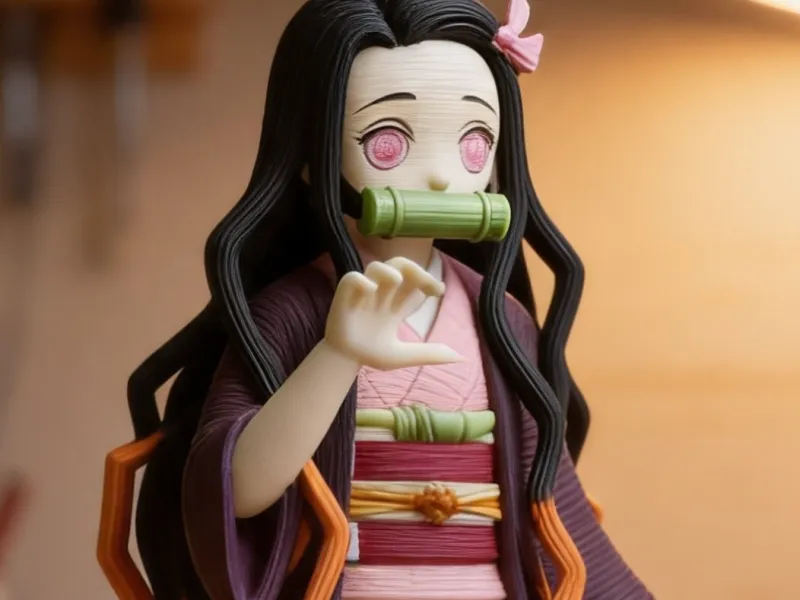 Bela Estatueta de Anime de Nezuko Kamado