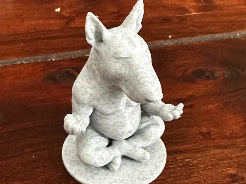 Meditating Bull Terrier