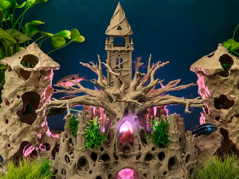 Castello per Acquario in Legno alla Deriva