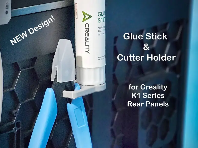 Gluestick & Cutter Holder for Creality K1 Series Rear Panels