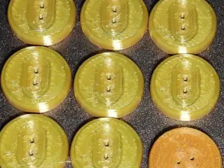 Golden button for any clothing item