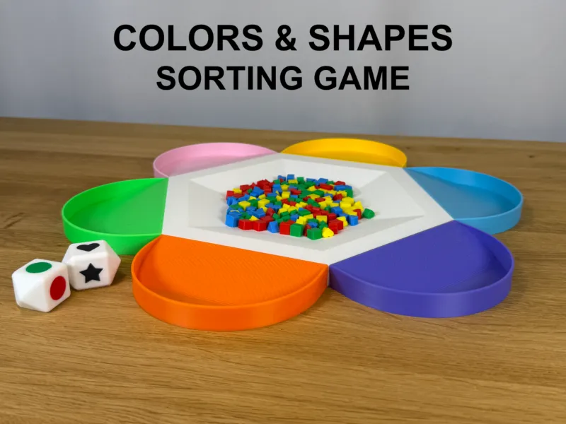 Colors & Shapes Sorting Game