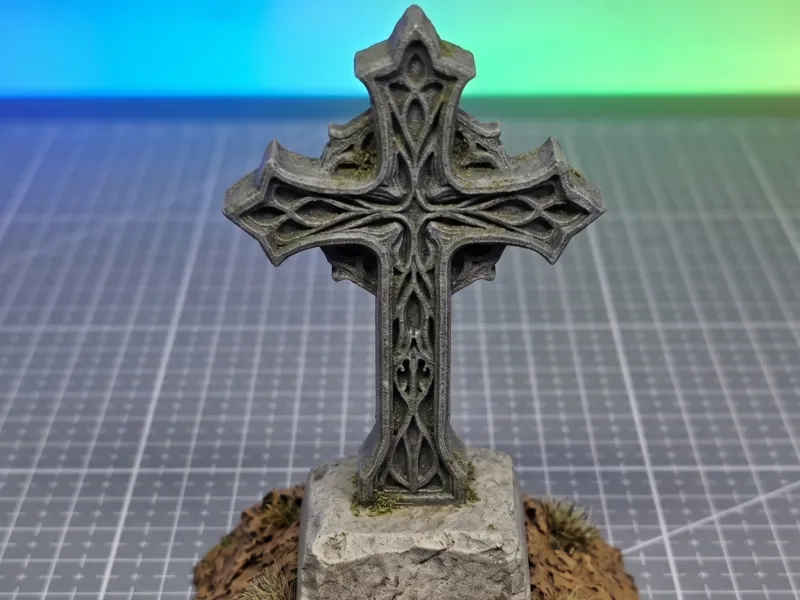 Cross on Stone - Grimdark Wargame Terrain