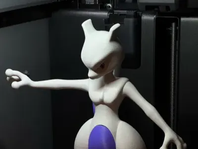 Mewtwo (Pokemon) Полностью собранный высотой 115 мм