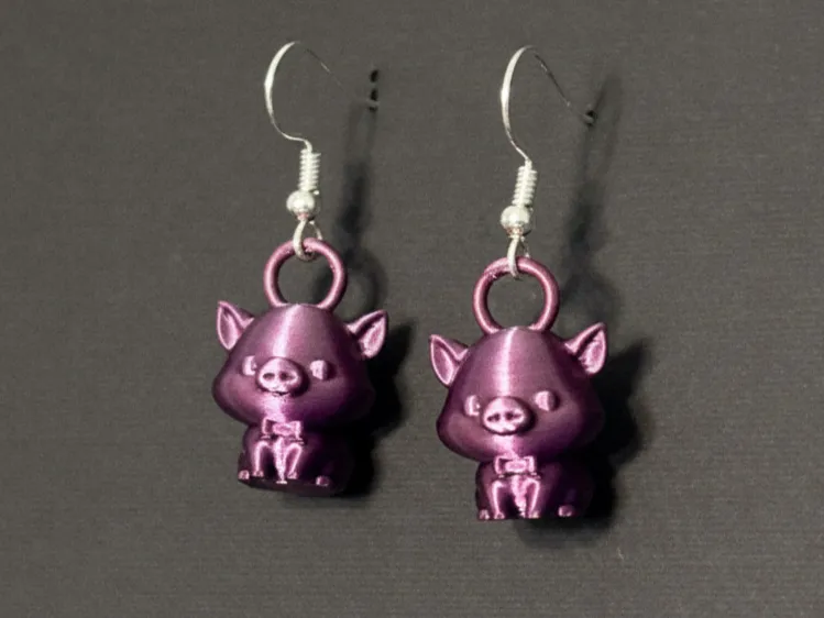 Kleine Schweinchen-Ohrringe