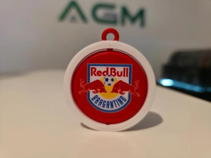Red Bull Bragantino - Chaveiro Giratório Print-in-Place