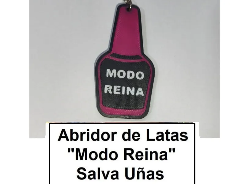 Abridor de Latas "Modo Reina" - Salva Uñas Impreso en 3D