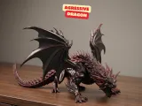 AGRESSIVE DRAGON / DRAGON SCULPTURE / GOTHIC DECOR-0