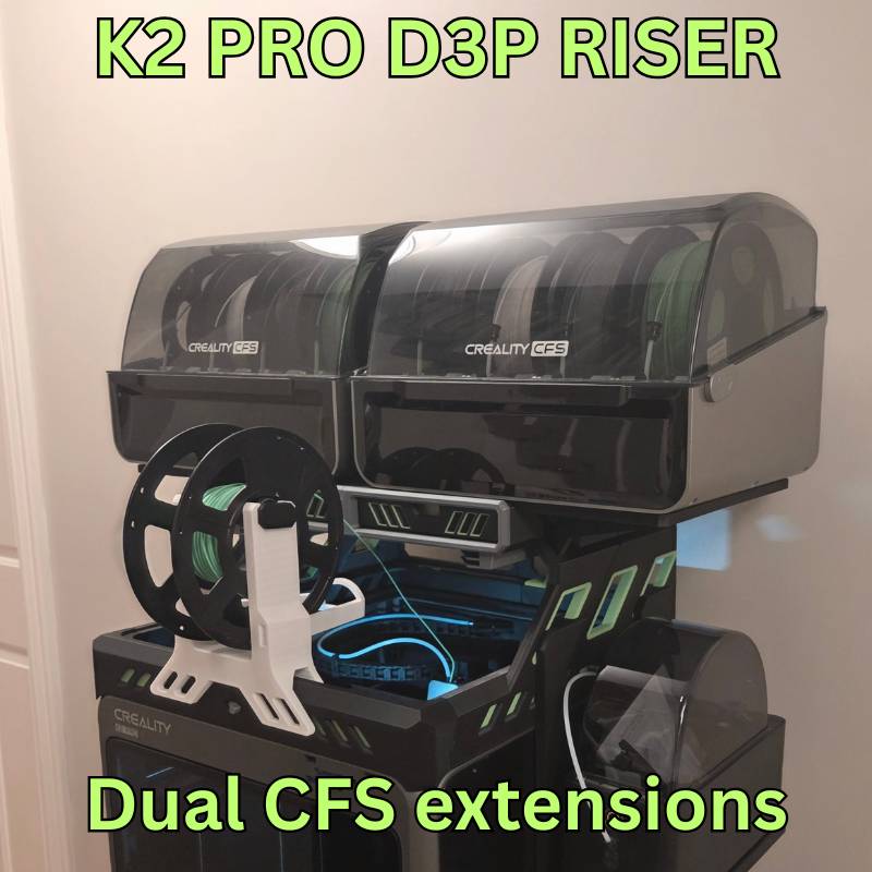 K2 Procfs Riser 3D Druck Dateien | 3MF Datei | K2 PRO D3P Riser CFS extension shelves ...