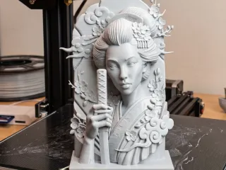 Japanese geisha ornament