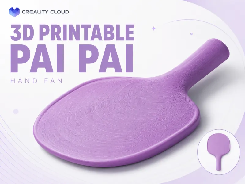 Ventaglio a mano Pai Pai stampabile in 3D – Accessorio estivo elegante