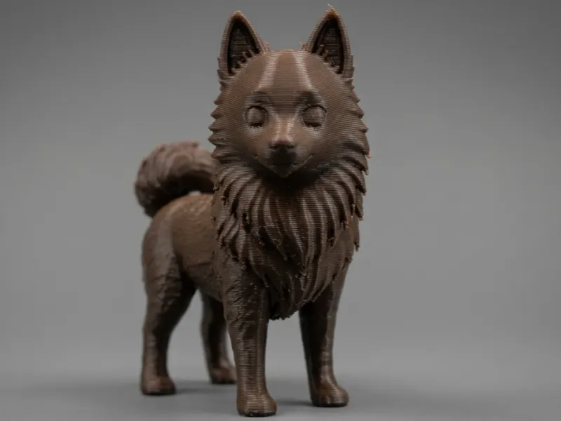 Adorabile stampa 3D dello Schipperke – Deliziosa statuetta del cane Schipperke