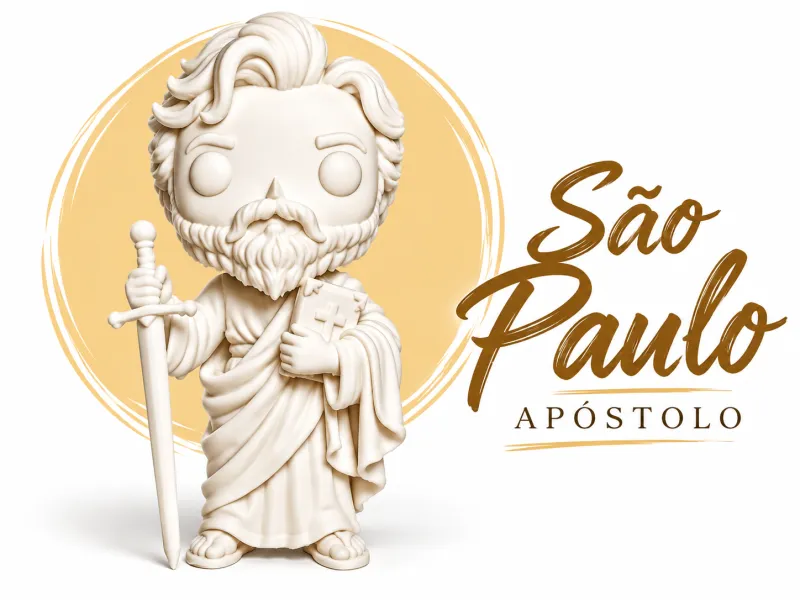 São Paulo Apóstolo em Estilo Funko