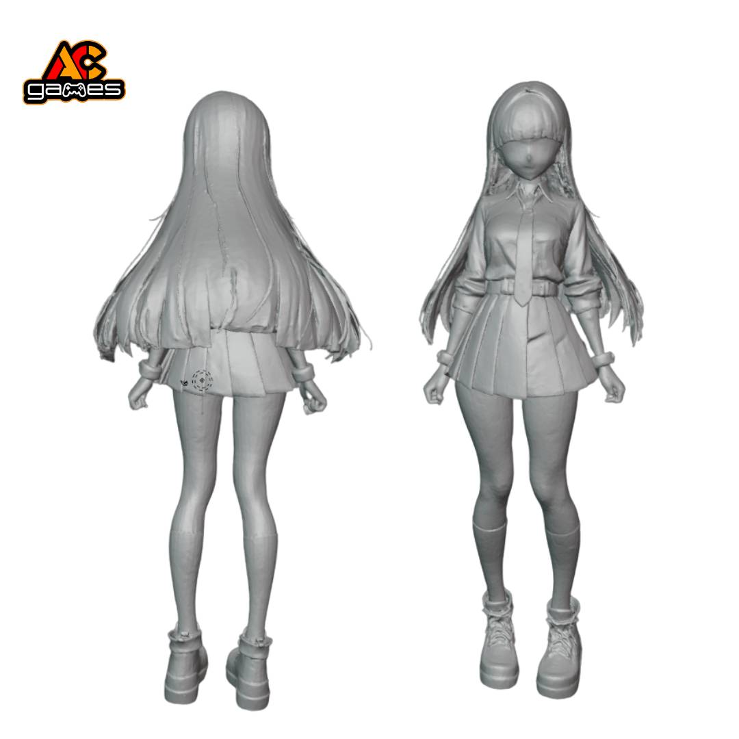 Airi - Anime School Girl 3D Model for Printing