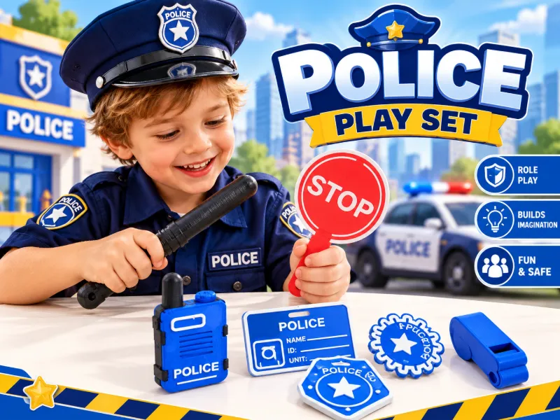 Little Police Officer – 7-Piece Play Set