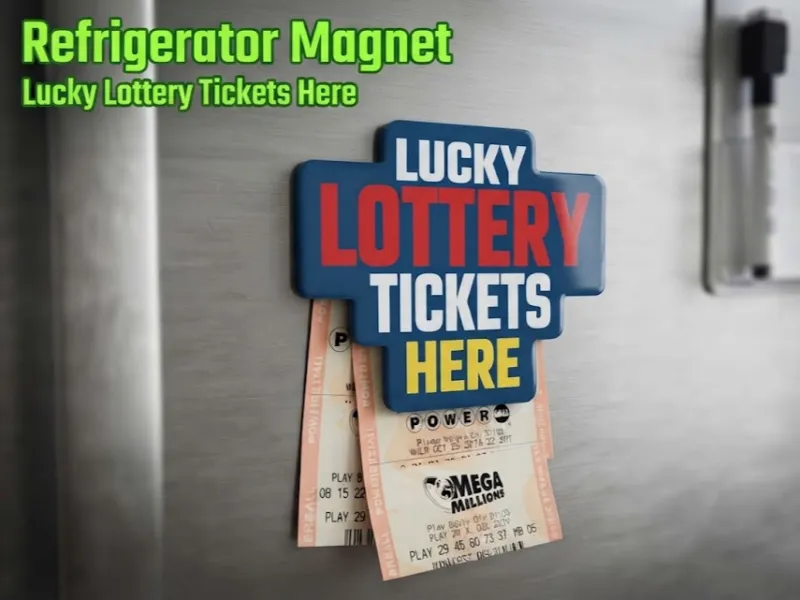 LUCKY LOTTERY TICKET REFRIGERATOR MAGNET