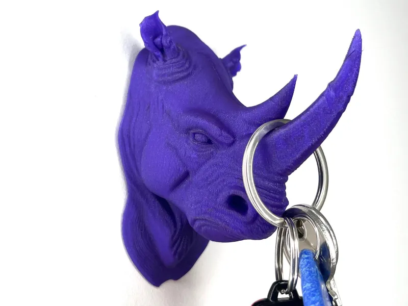 Rhino keychain holder