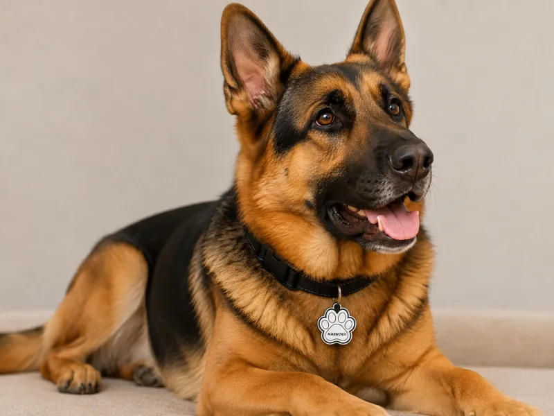 Placa Identificadora para Mascotas - Forma de Huella