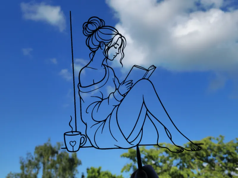 Cozy Reading Woman Wall Art