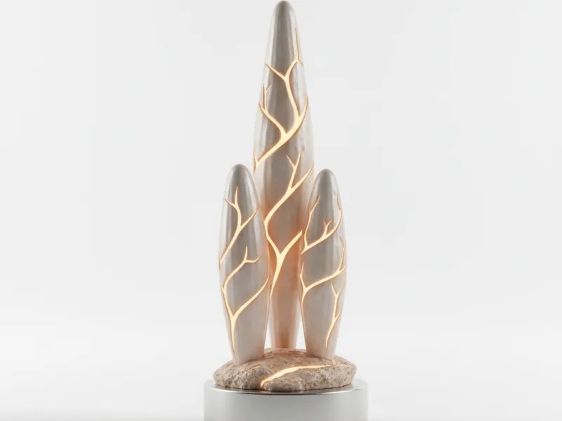 Tropfstein Säulenlampe