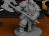 Dwarven Axe Captain for DnD - Magic Series-0