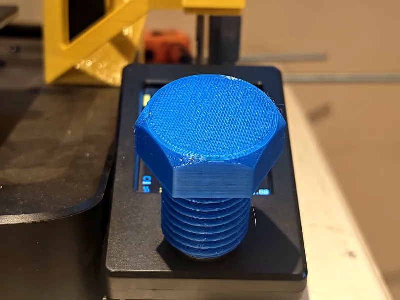 Ender 3 V3 SE Drehknopf-Schraube | Riesige M30-Sechskantschraube, Aufsteckabdeckung