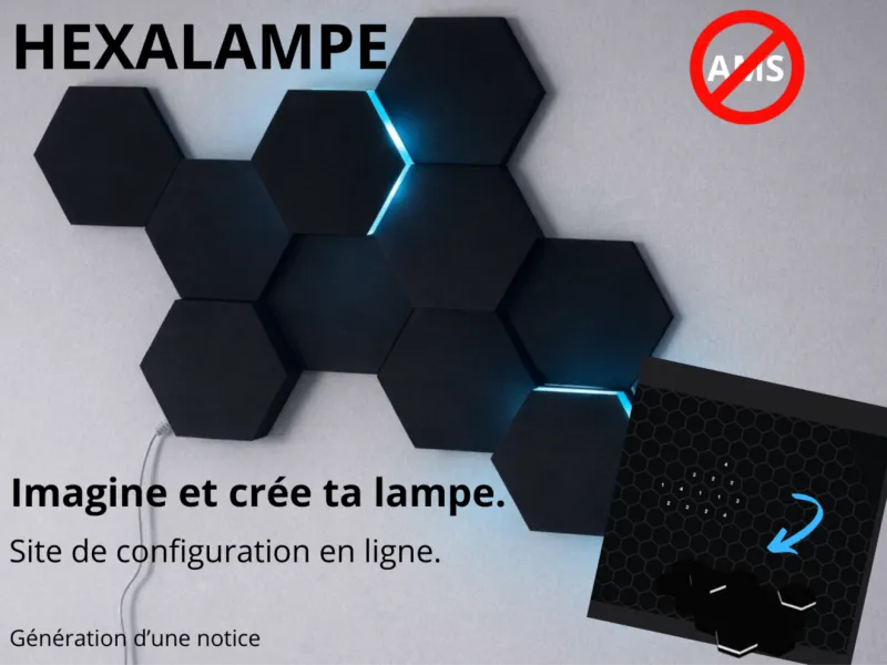 Hexalampe imagine et crée ta lampe